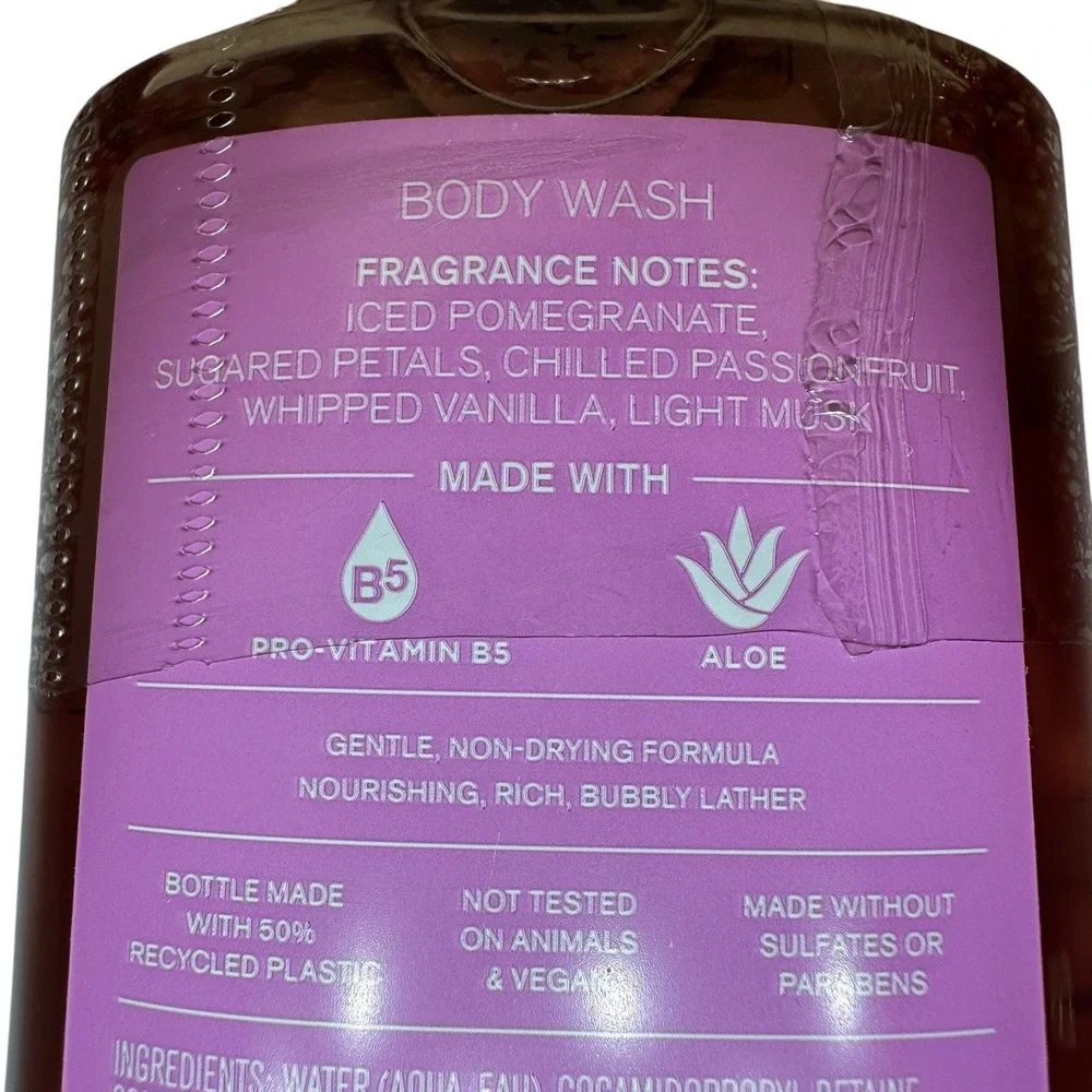 Bath & Body Works Be Enchanted Body Wash 10 oz Pomegranate Vanilla NEW